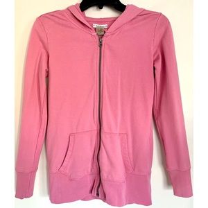 Pink Full Zip Hooded Sweatshirt